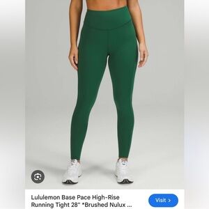 Lululemon Base Pace Brushed Leggings